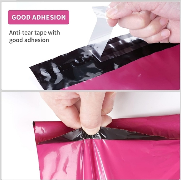 Pink Poly Mailers Package 10 10"x13 and 5 19"x24" - Picture 3 of 5